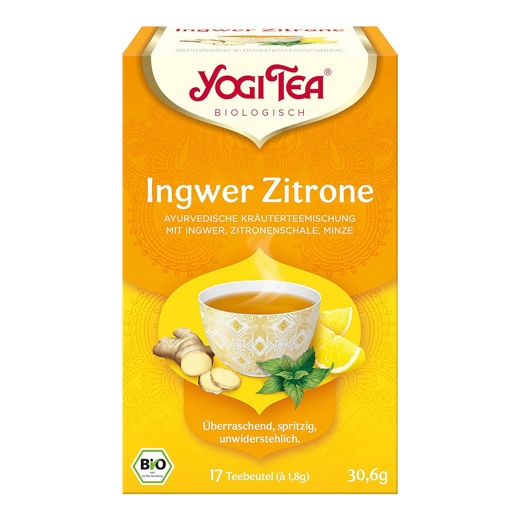 Bio Ingwer Zitronen Tee von YogiTea, 17 Teebeutel
