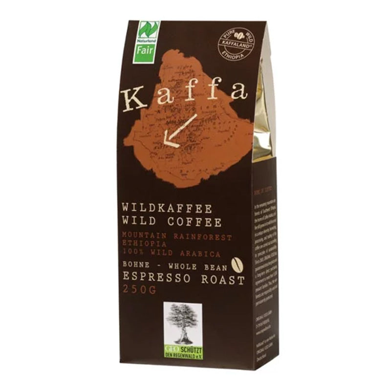 Bio Wildkaffee, Espresso, ganze Bohne von Kaffa, 250g
