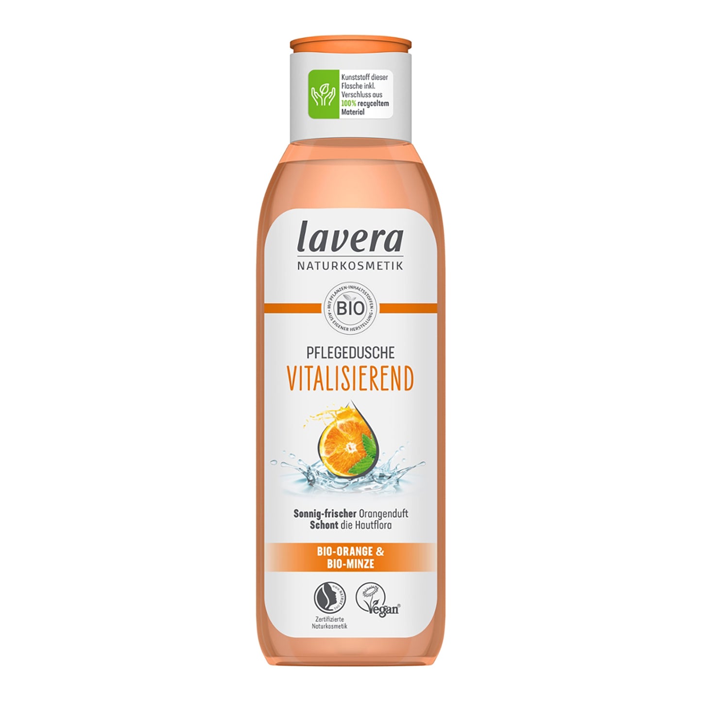 Lavera Pflegedusche vitalisierend, 250ml – pH-neutrales Duschgel für sensible Haut, vegan