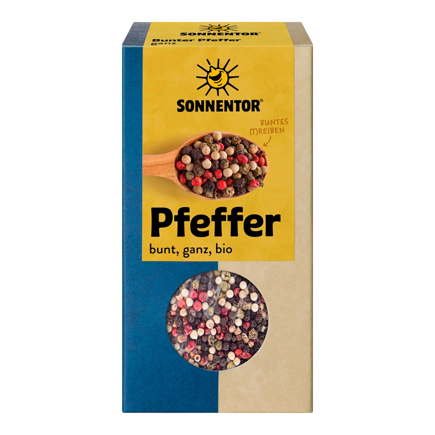 Bunter Pfeffer ganz – aromatische Pfeffermischung für Fleisch, Pasta und Soßen, 50g