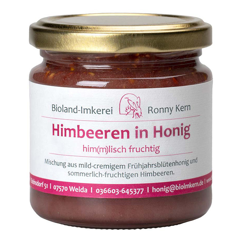 Himbeeren in Honig aus Deutschland, Bio, 250g
