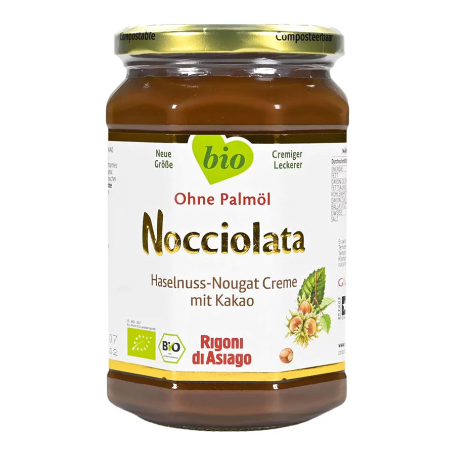 Bio Nuss-Nougat-Creme Nocciolata von Rigoni di Asiago, 650g