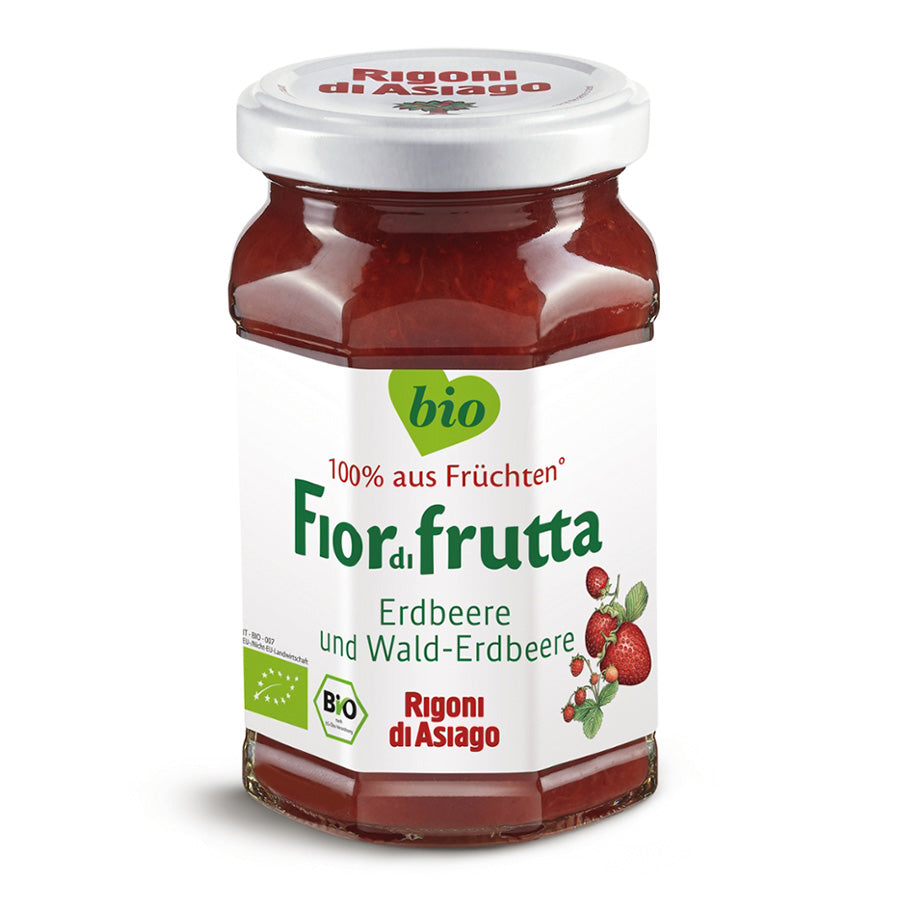 Bio Marmelade Erdbeeren-Walderdbeeren von Rigoni di Asiago, 250g
