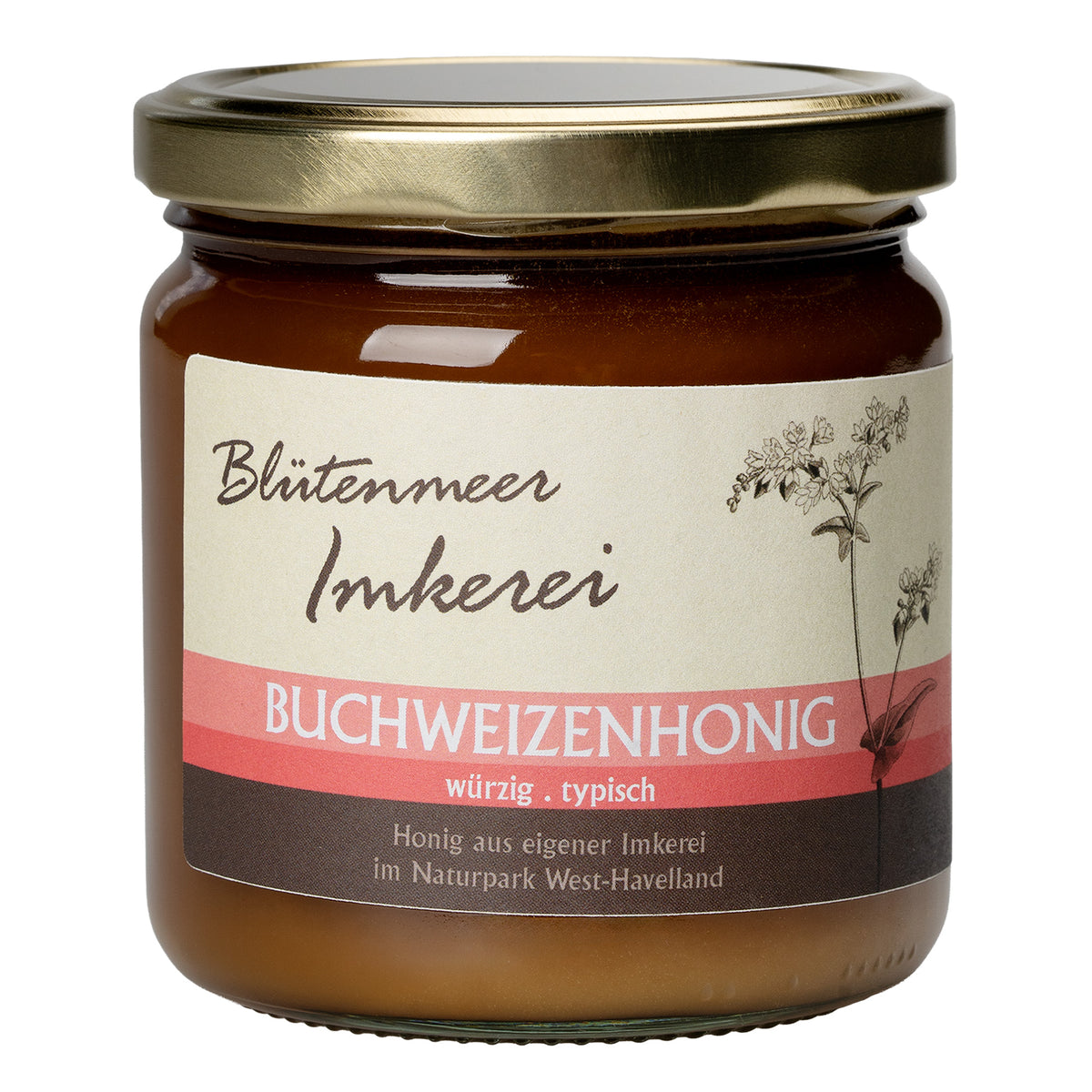Bio-Buchweizenhonig feincremig und würzig, 500g