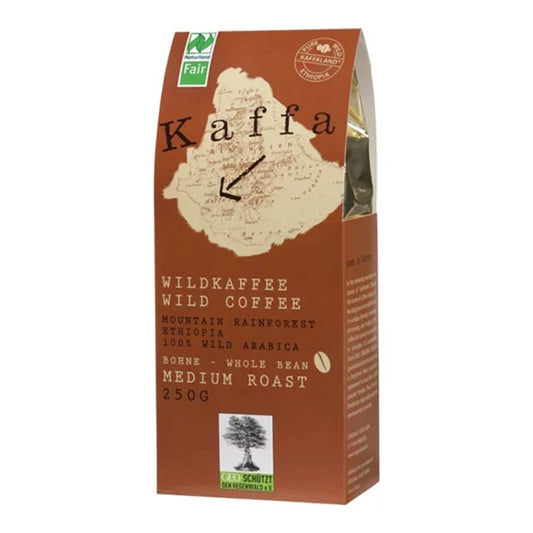 Bio Wildkaffee, medium, ganze Bohne, 100% Arabica, 250g von Kaffa