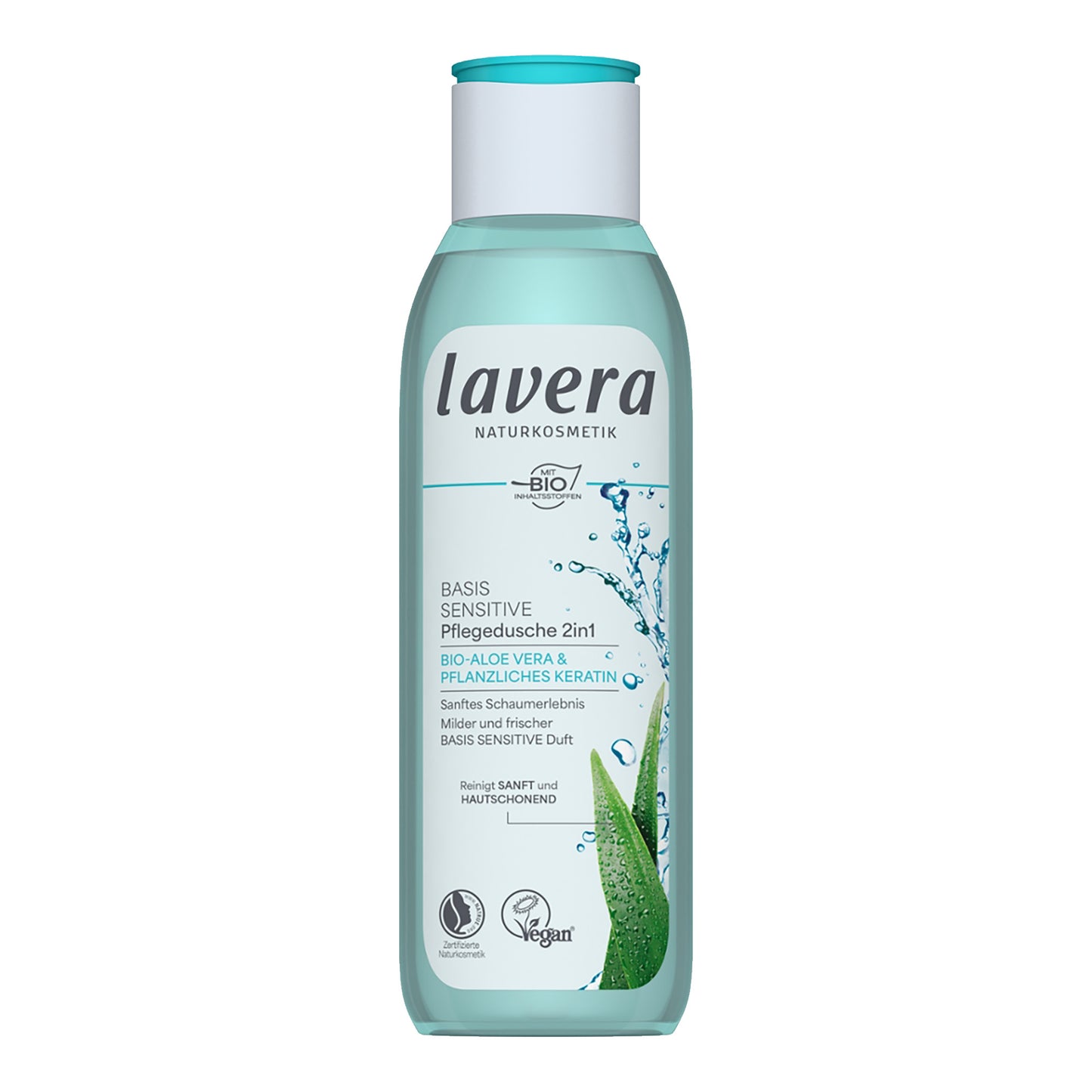 Lavera BASIS SENSITIVE 2in1 Pflegedusche 250ml – Aloe Vera Duschgel für sensible Haut