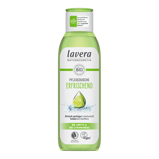 Lavera Pflegedusche Limette Zitronengras – erfrischendes Duschgel für sensible Haut, vegan, 250ml