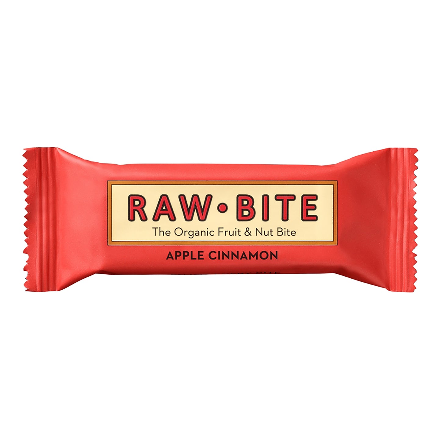 RAW BITE Apple Cinnamon Bio-Energieriegel, 50g mit Apfel, Nüssen und Zimt – natürlicher Frucht- und Nussriegel für unterwegs