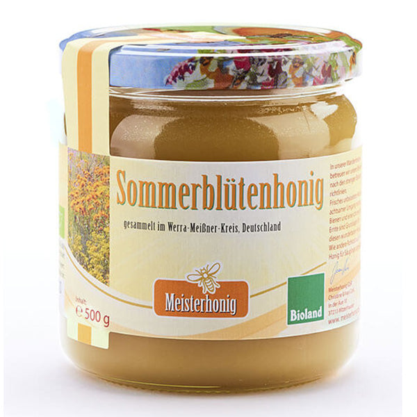 Bio Sommerblütenhonig aus Deutschland von Meisterhonig, 500g