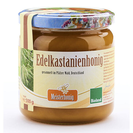 Bio Edelkastanienhonig aus Deutschland von Meisterhonig, 500g