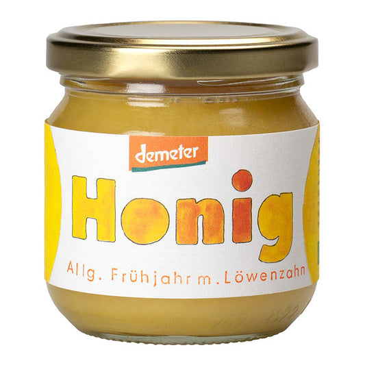 Demeter Allgäuer Frühlingblütenhonig mit Löwenzahn, 250g