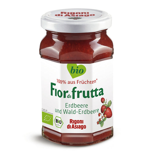 Bio Marmelade Erdbeeren-Walderdbeeren von Rigoni di Asiago, 250g