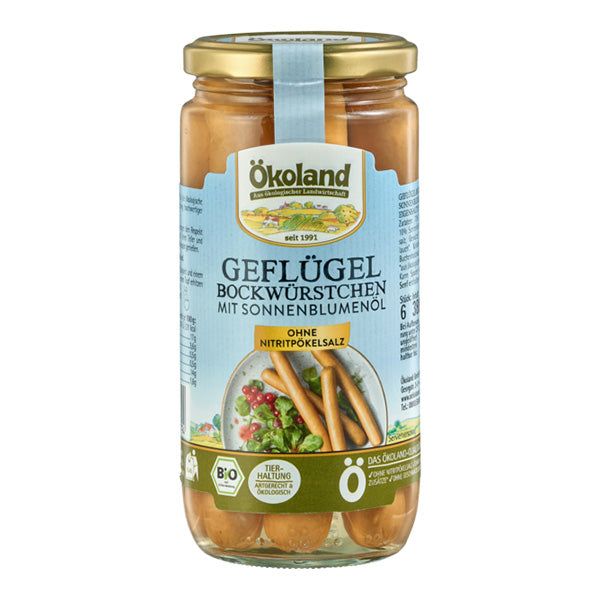 Bio Geflügel-Würstchen von Ökoland, 180g
