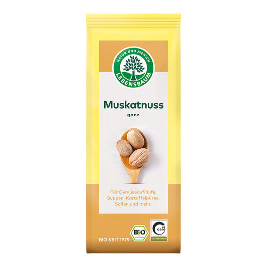 Bio Gewürz Muskatnuss, ganz, 3 Stück von Lebensbaum