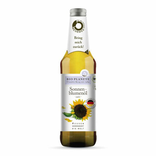Bio Sonnenblumenöl nativ von Bio Planéte, vegan, 500ml