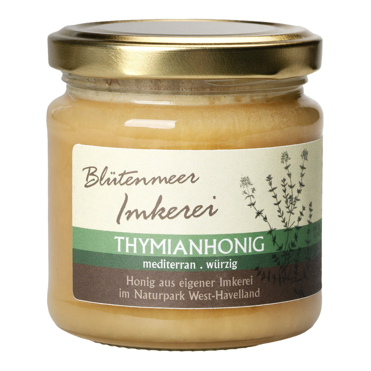 Bio Thymianhonig der Blütenmeer Imkerei aus Deutschland, 250g