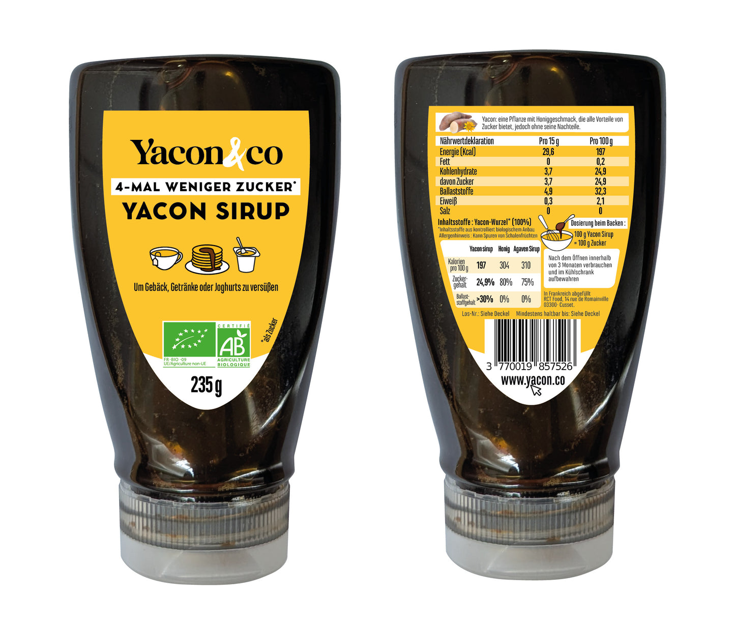 Yacon Sirup, bio, 235 g