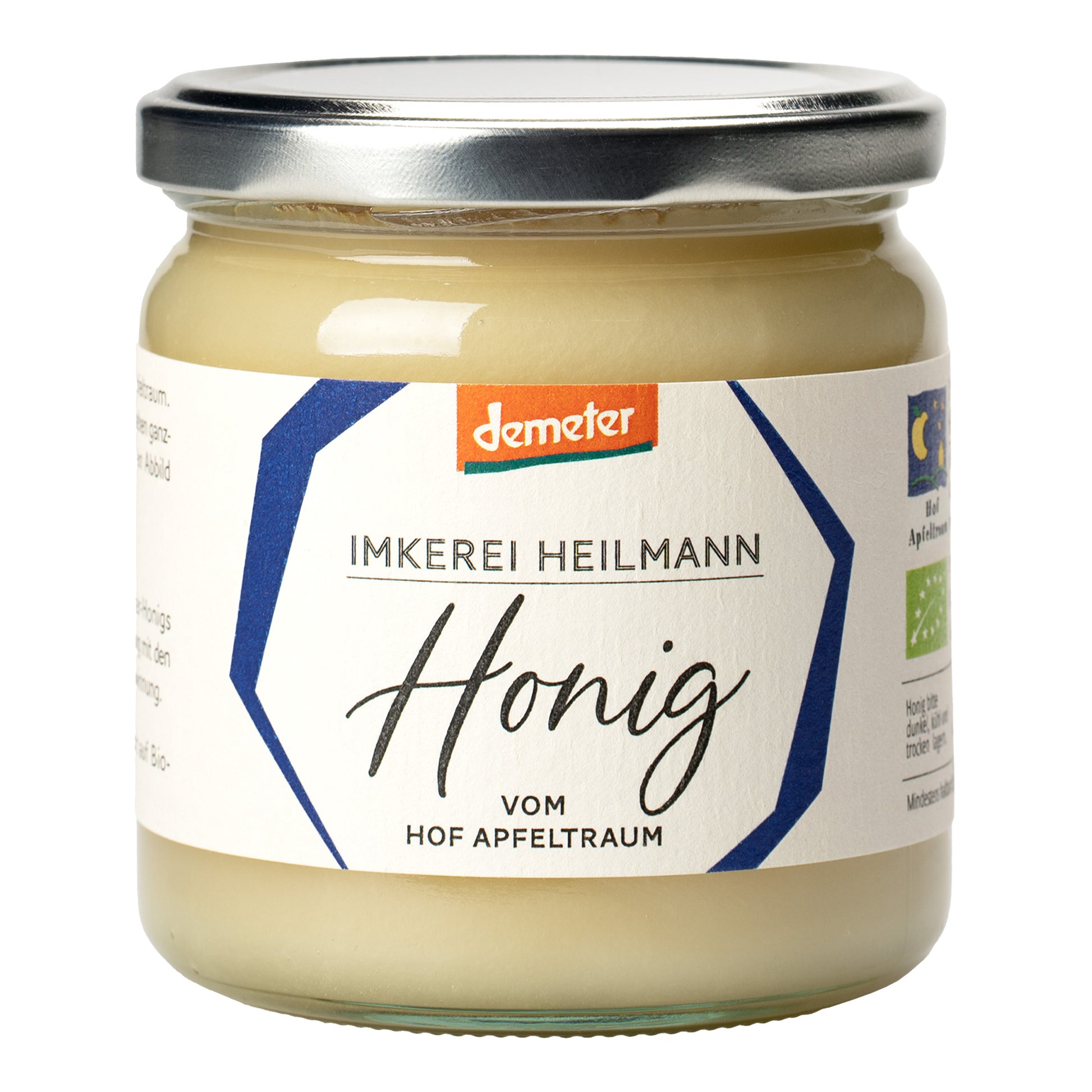 Demeter Hofhonig vom Hof Apfeltraum, 500g – mild-cremiger Frühjahrshonig,100 % natürlich.