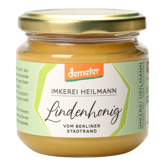 250g – cremiger, minzig-herber Bio-Lindenhonig in Demeter-Qualität