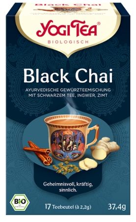 Yogi Tea Black Chai Tea, bio, 17 Teebeutel