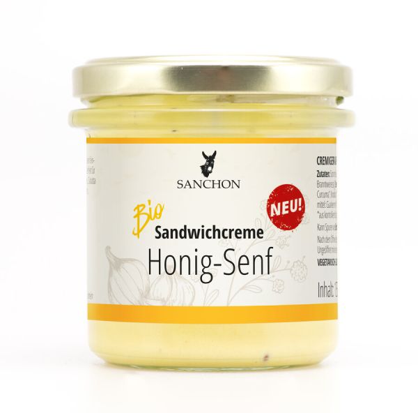 Bio Sandwichcreme Honig-Senf, 135g von Sanchon