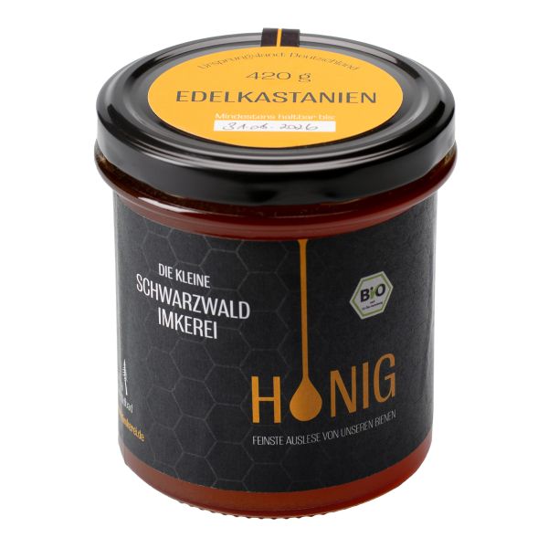 Bio Edelkastanienhonig aus dem Schwarzwald, 420g