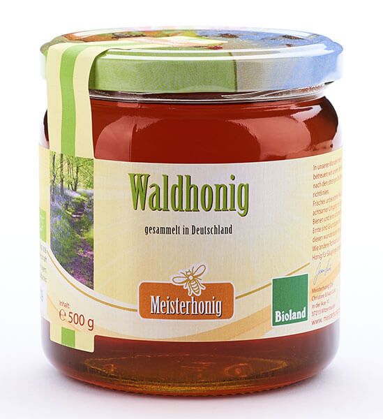 Meisterhonig Bio Waldhonig flüssig aus Deutschland, 500g