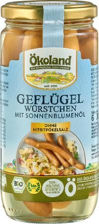 Bio Geflügel-Würstchen von Ökoland, 180g